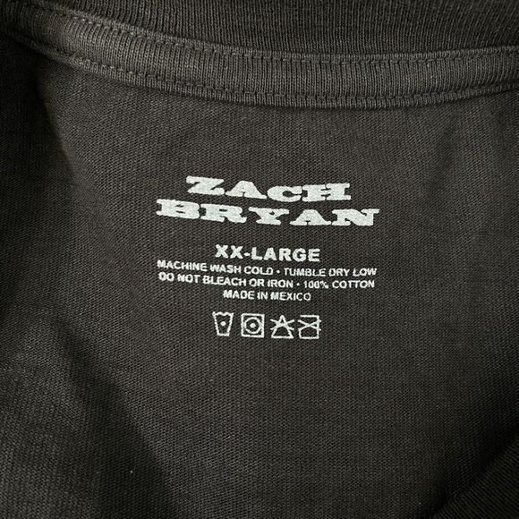 Zach Bryan Shirt Mens XXL Burn Burn Burn Tour Official Merch Tee 2XL Country - Picture 7 of 9